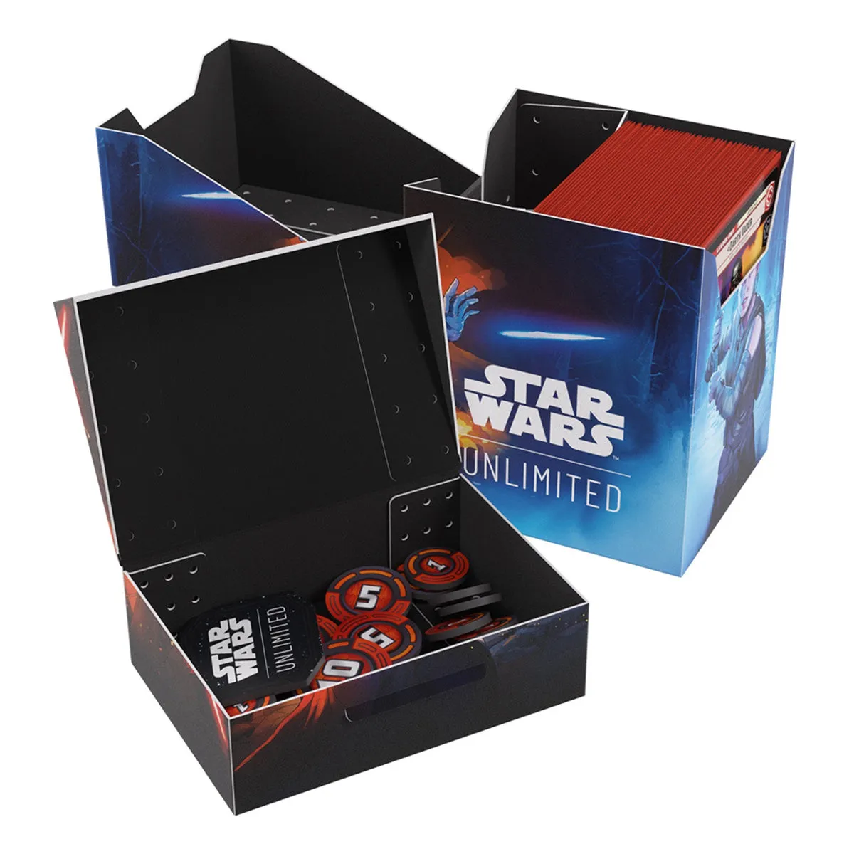 Gamegenic Star Wars Unlimited Soft Crate Deck Box - Rey/Kylo Ren
