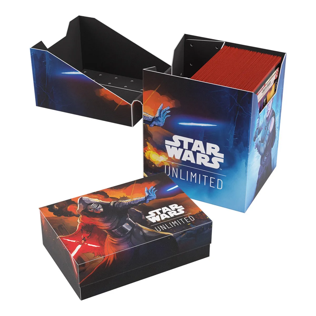 Gamegenic Star Wars Unlimited Soft Crate Deck Box - Rey/Kylo Ren