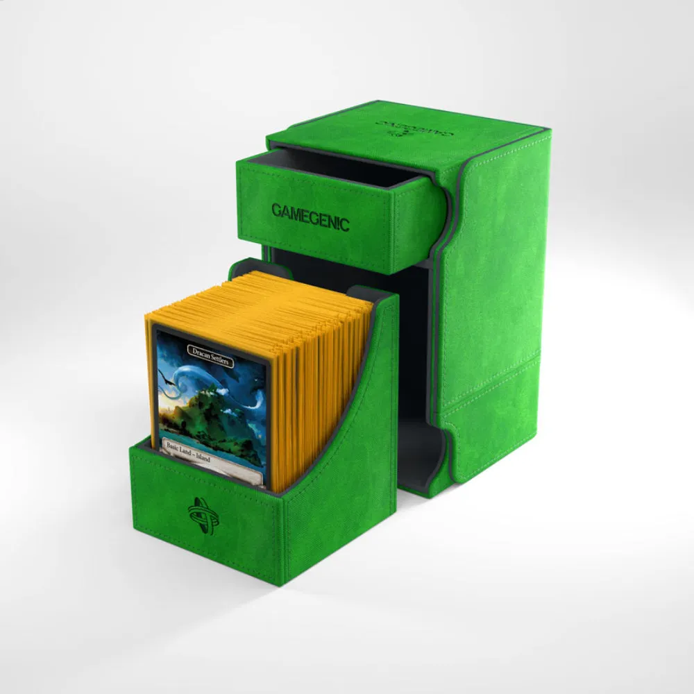Gamegenic - Watchtower Deck Box 100  (Green)