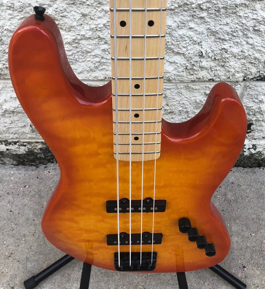 GAMMA [SOLD] Custom J18-09, Beta Model, Quilted Tangerine