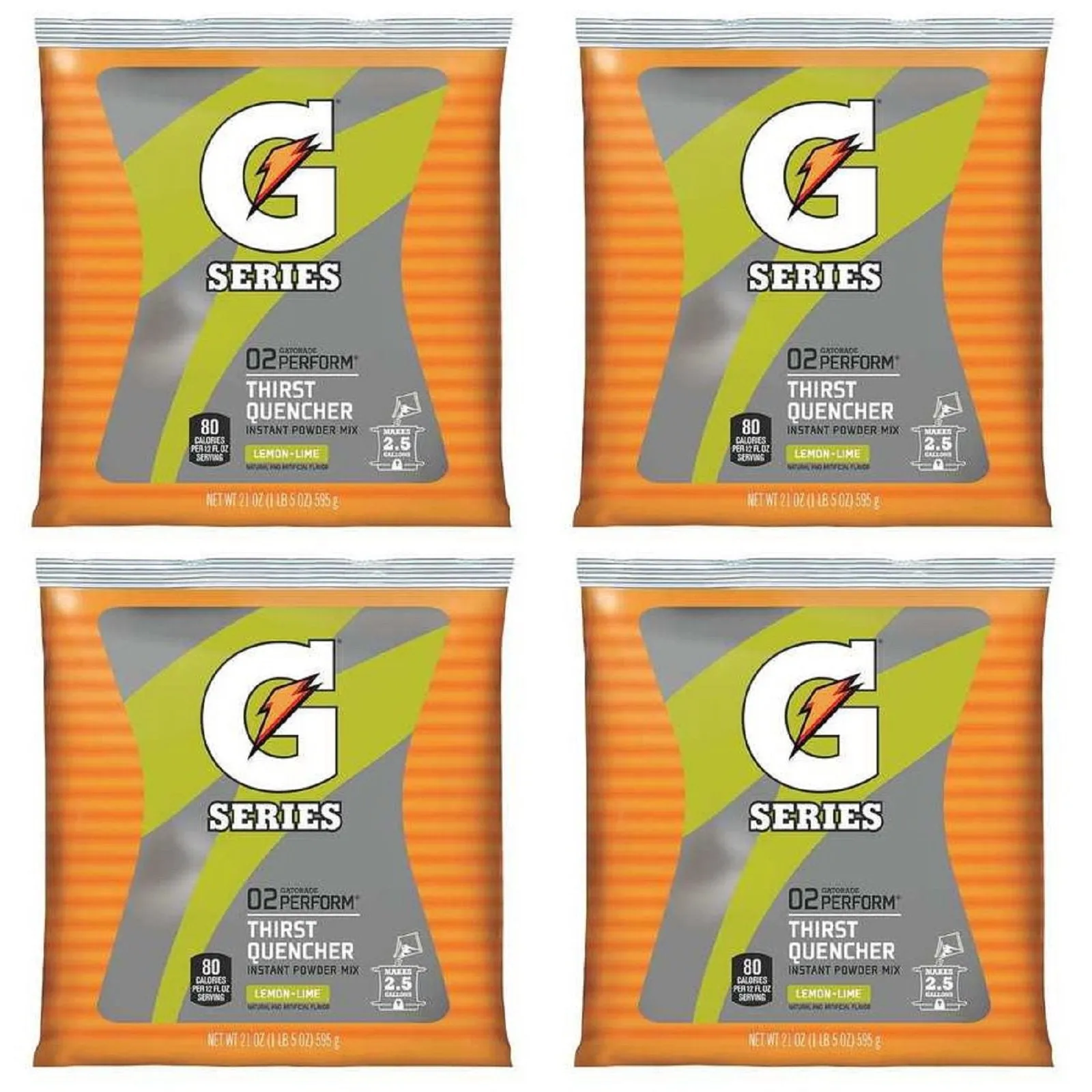 Gatorade 2.5 Gallon Case Lemon-Lime (32 Packs) Case Yields 80 Gallons
