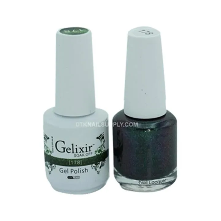 GELIXIR Holiday Gift Bundle: 4 Gel & Lacquer, 1 Base Gel, 1 Top Gel - 134, 178, 103, 082