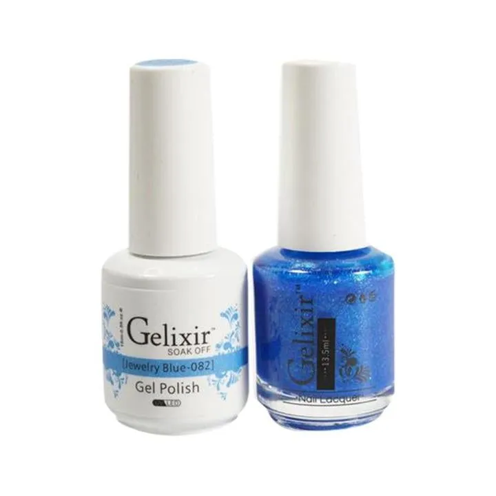 GELIXIR Holiday Gift Bundle: 4 Gel & Lacquer, 1 Base Gel, 1 Top Gel - 134, 178, 103, 082