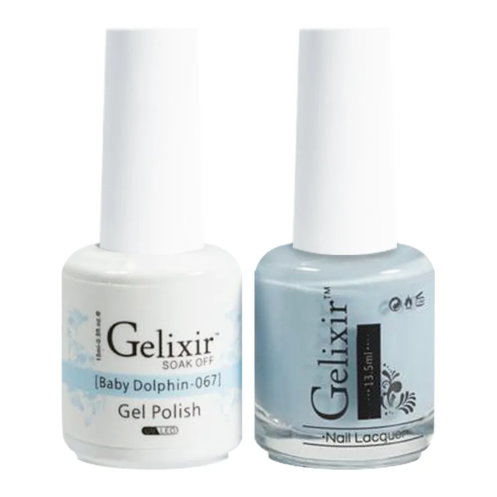 GELIXIR Holiday Gift Bundle: 7 Gel & Lacquer, 1 Base Gel, 1 Top Gel - 001, 010, 067, 059, 071, 087, 047