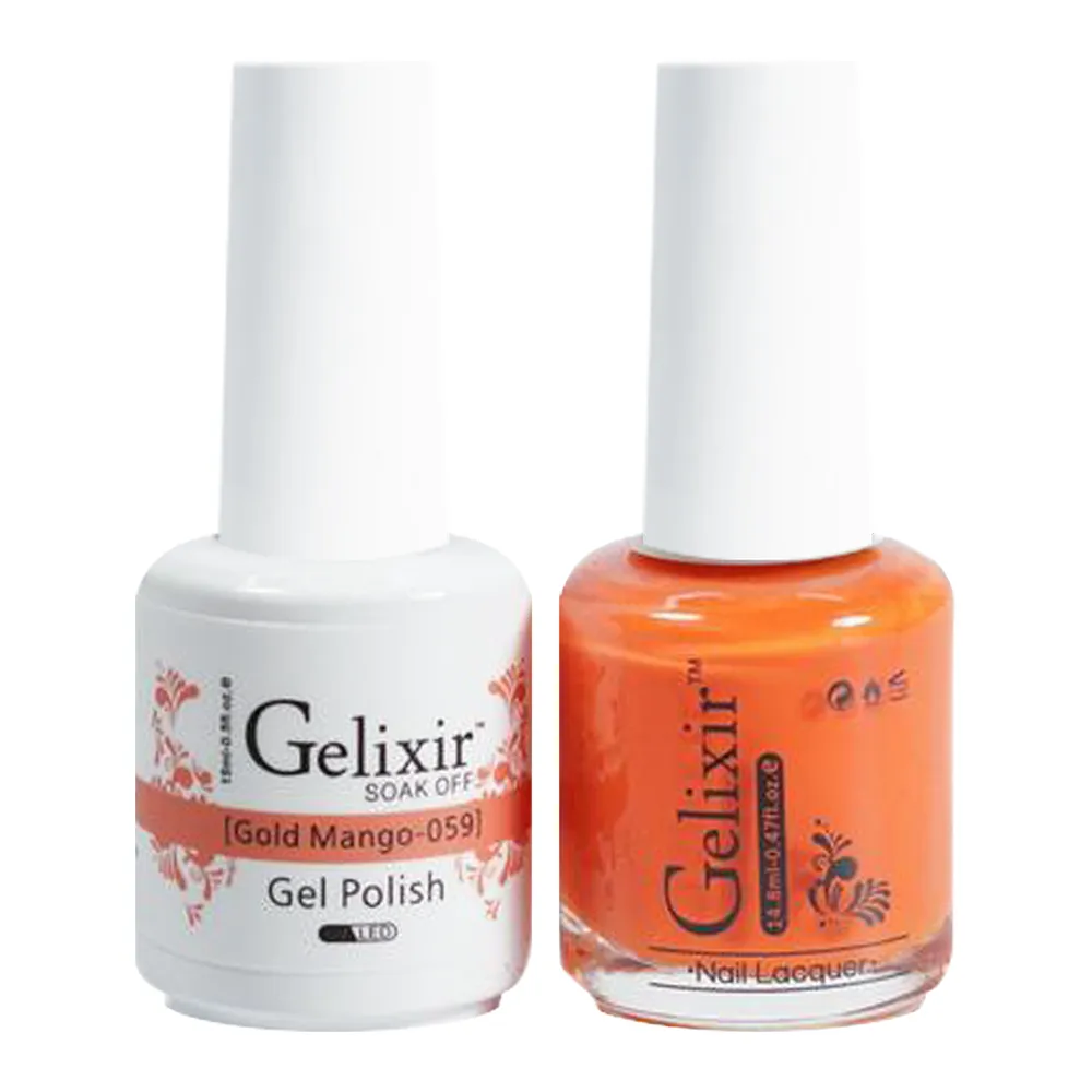GELIXIR Holiday Gift Bundle: 7 Gel & Lacquer, 1 Base Gel, 1 Top Gel - 001, 010, 067, 059, 071, 087, 047