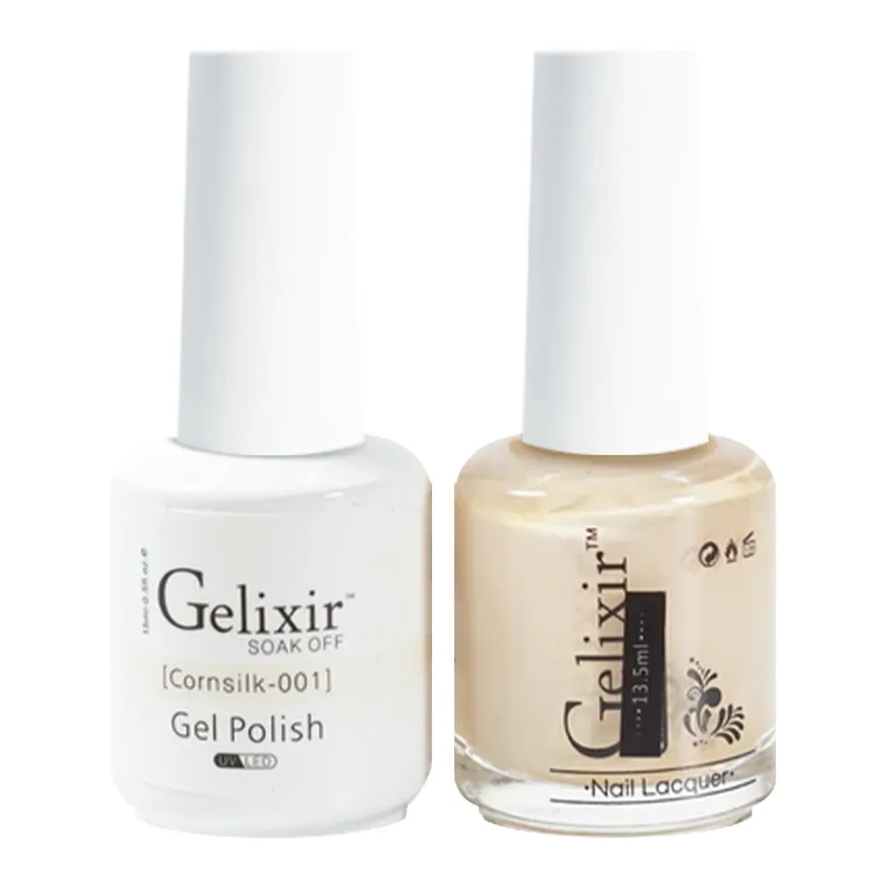 GELIXIR Holiday Gift Bundle: 7 Gel & Lacquer, 1 Base Gel, 1 Top Gel - 001, 010, 067, 059, 071, 087, 047