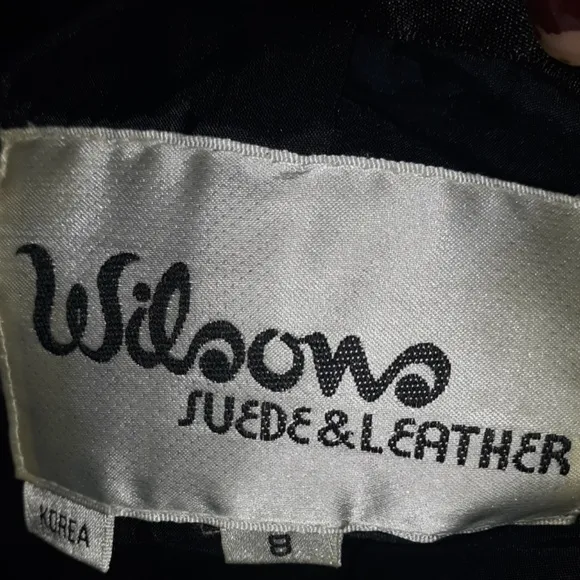Genuine leather skirt