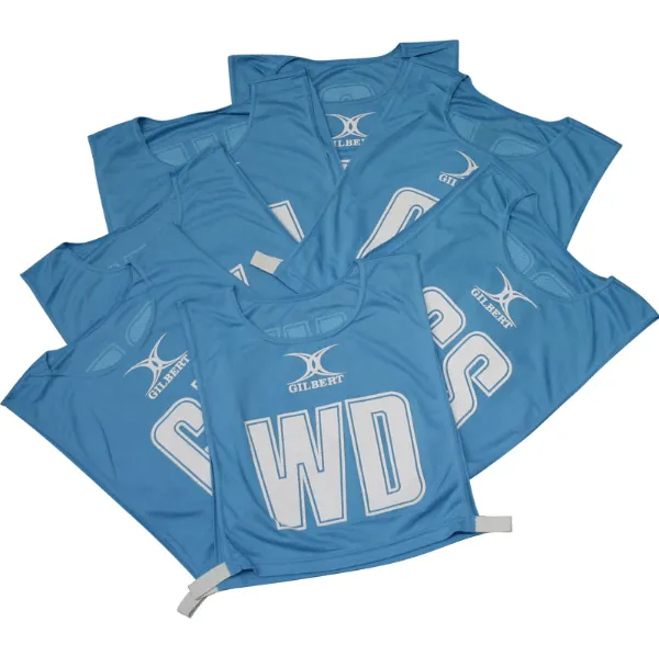 Gilbert Netball Bibs Sky
