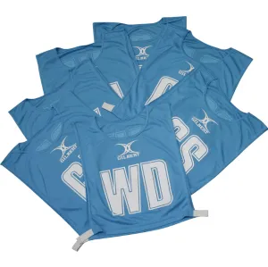 Gilbert Netball Bibs Sky