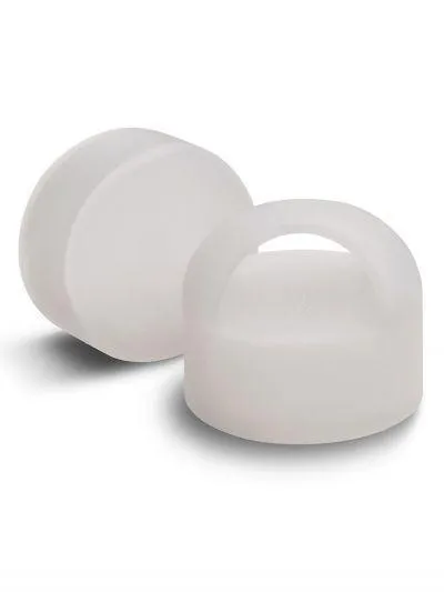 Glass Bottle Loop- Cloud White