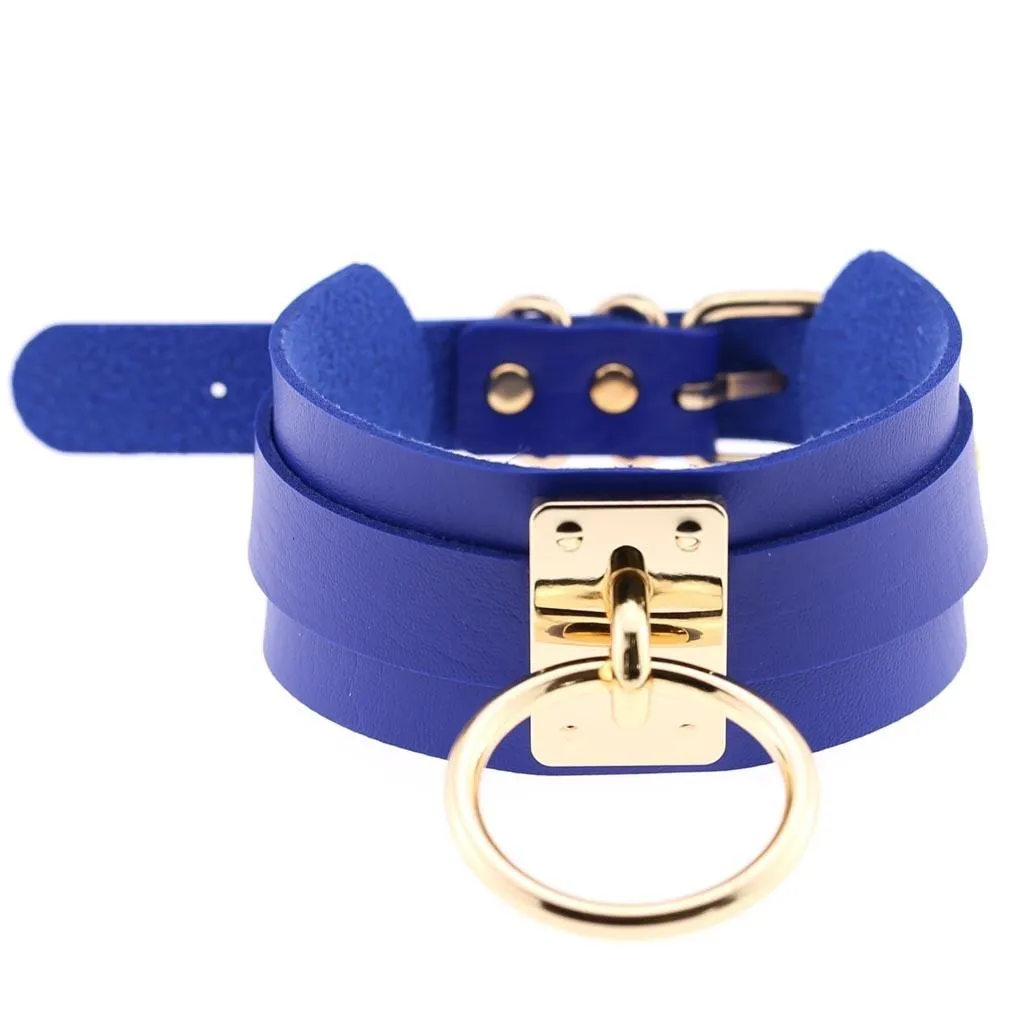 Gothic Chokers Necklace PU Leather