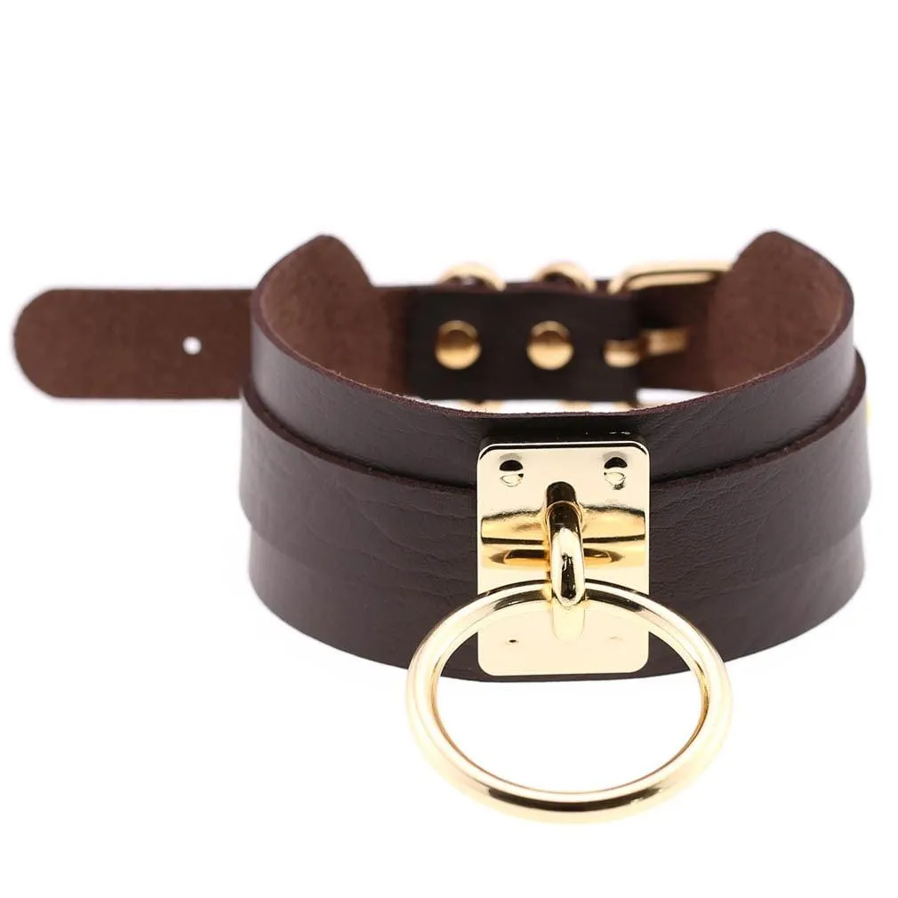 Gothic Chokers Necklace PU Leather