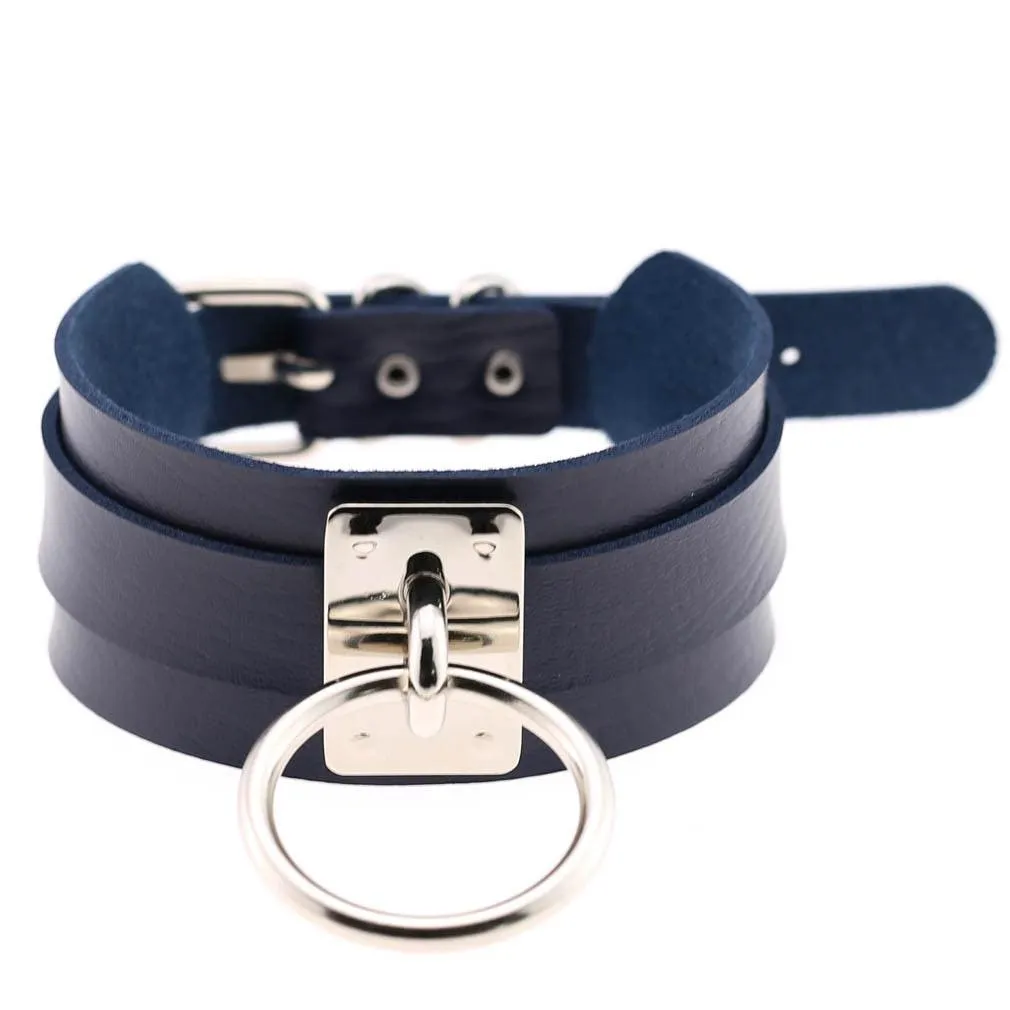 Gothic Chokers Necklace PU Leather