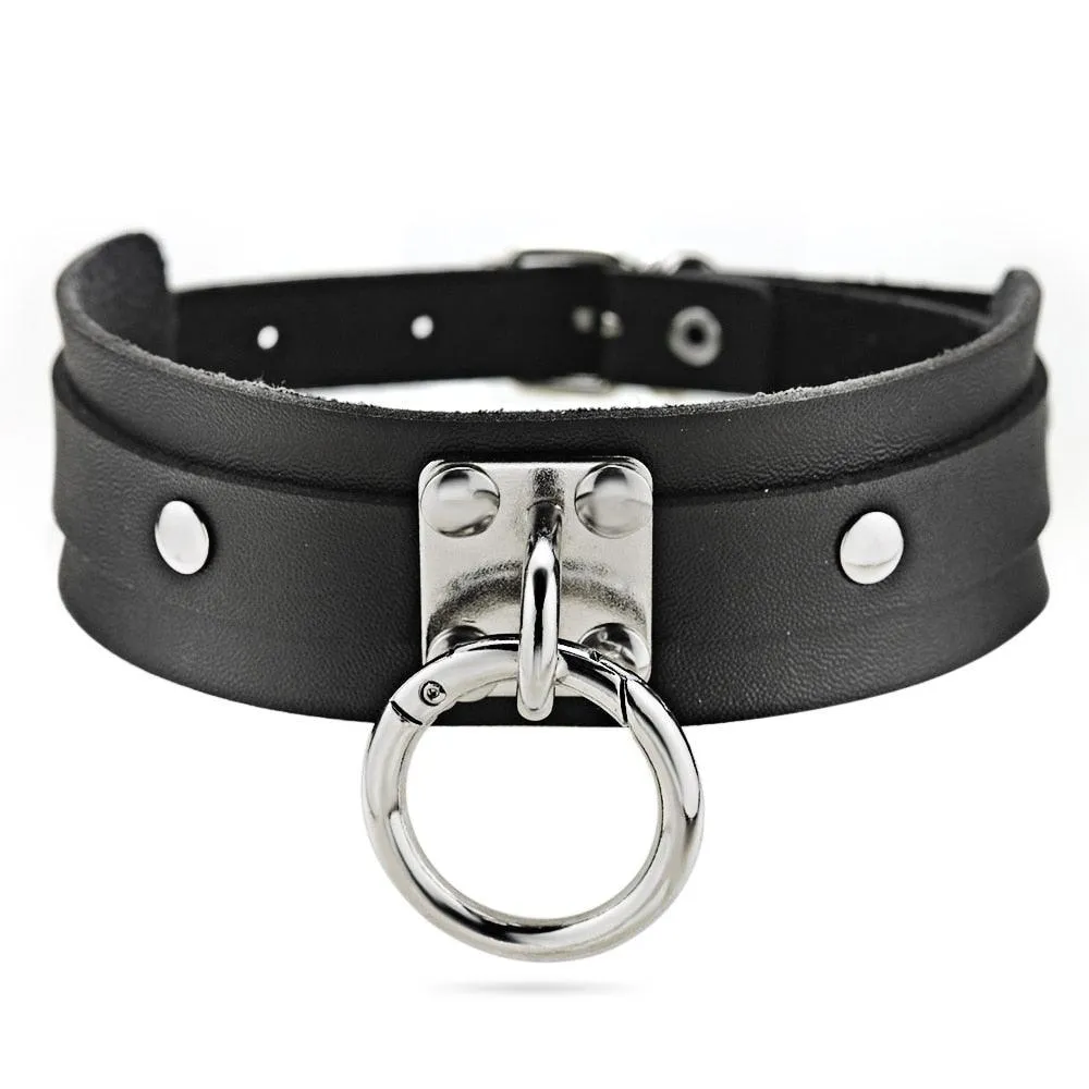 Gothic Chokers Necklace PU Leather
