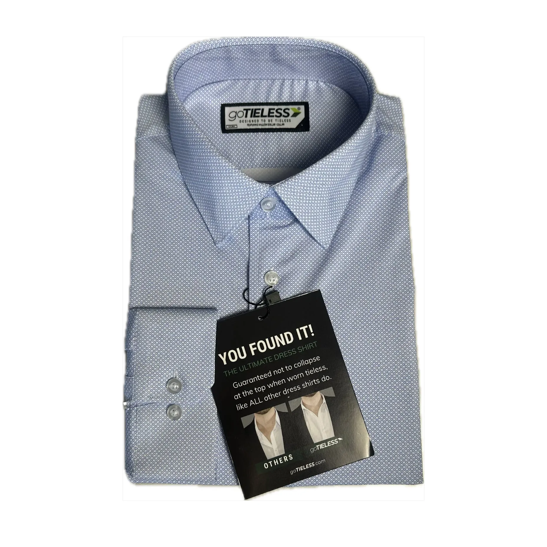 goTIELESS Ultimate Dress Shirt (Blue Diamond)