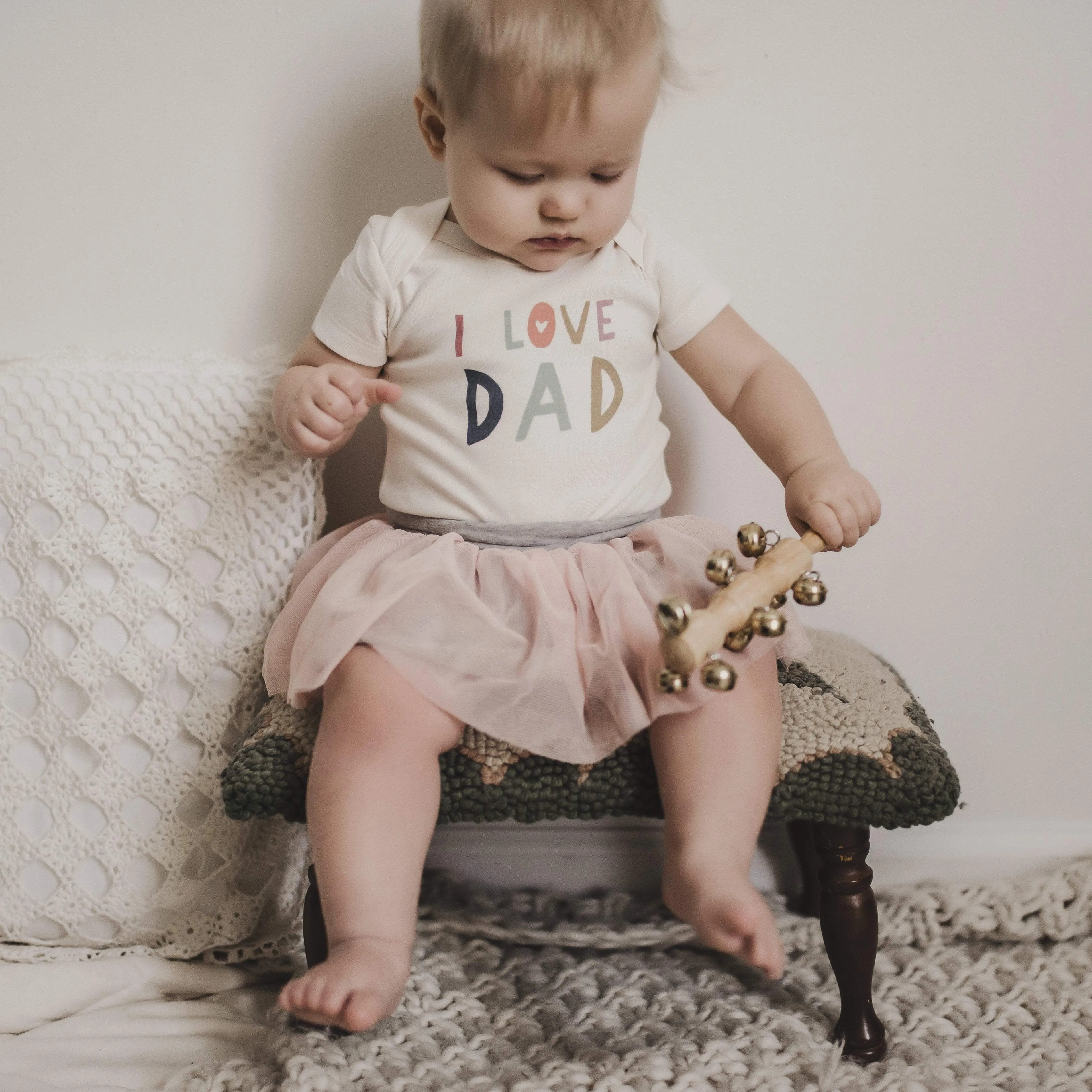 Graphic bodysuit | love dad: Default / 3-6M