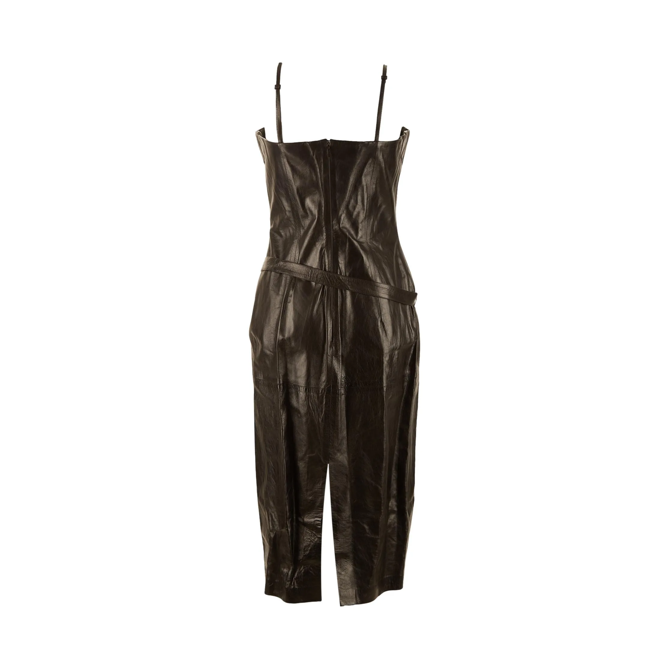 Gucci Black Leather Dress