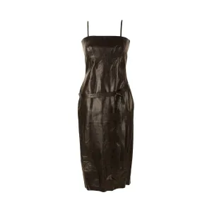 Gucci Black Leather Dress
