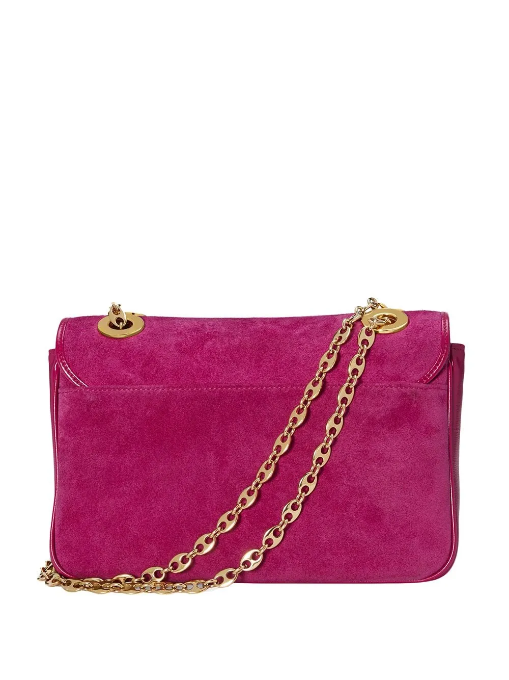 Gucci GG Suede Marina Shoulder Bag in Pink