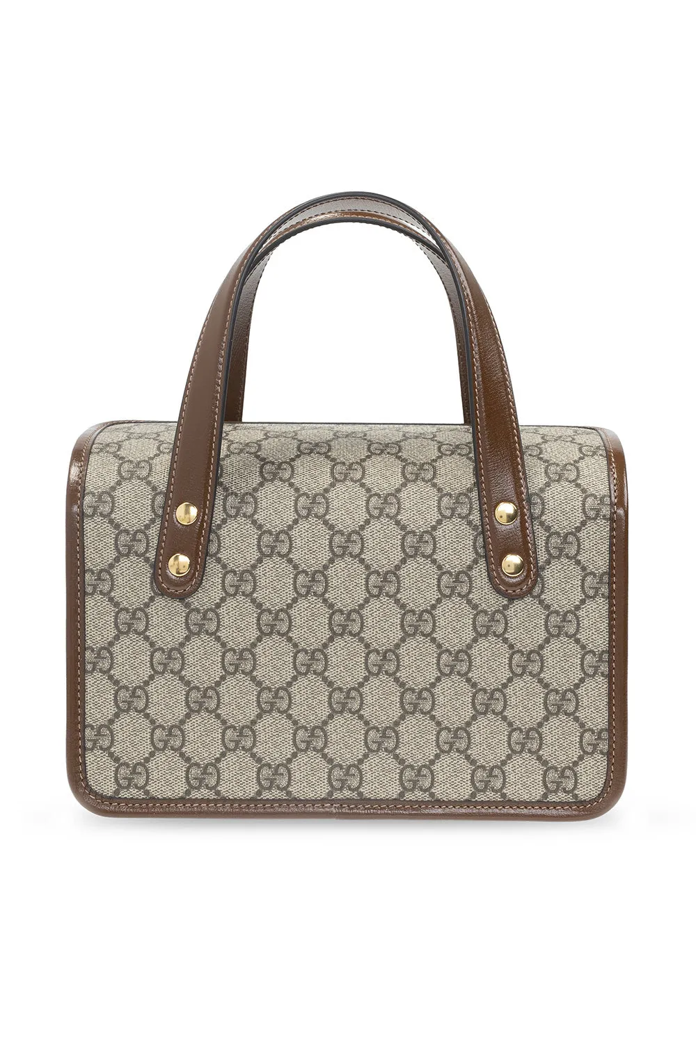 Gucci Horsebit 1955 GG Mini Top Handle Bag in Brown