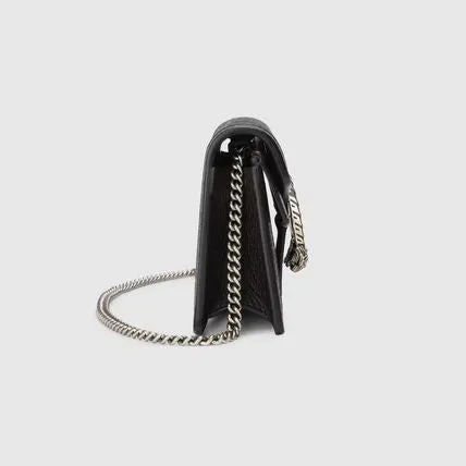 Gucci Mini Dionysus Shoulder Bag in Black Denim