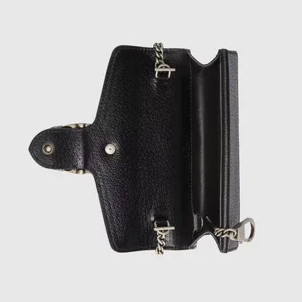 Gucci Mini Dionysus Shoulder Bag in Black Denim