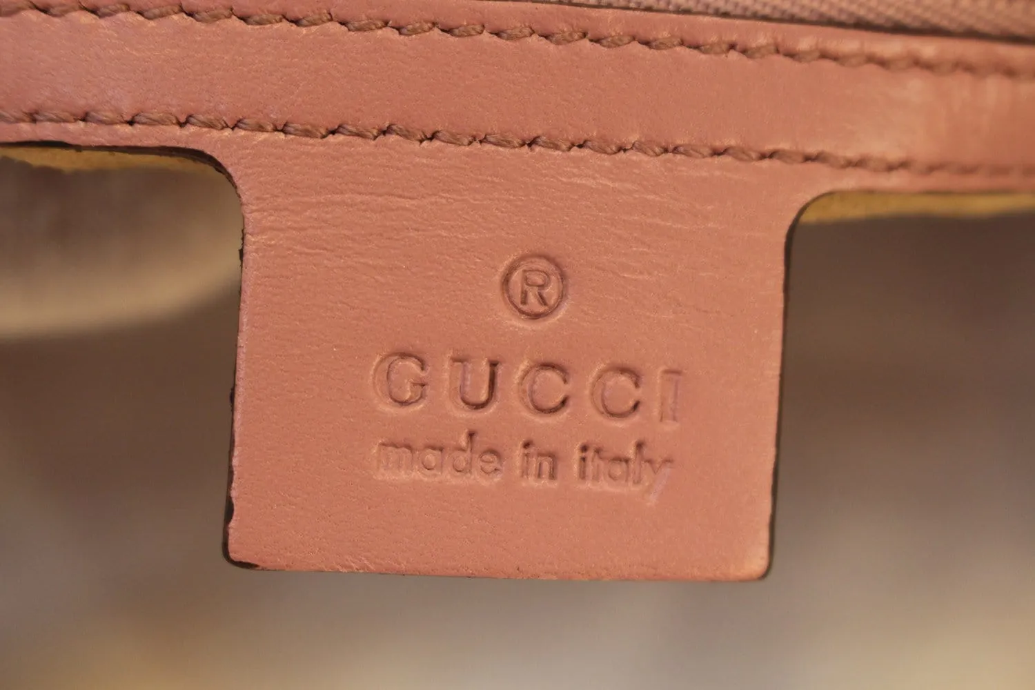 GUCCI Pink Signature Guccissima Leather Top Handle Bag 428226