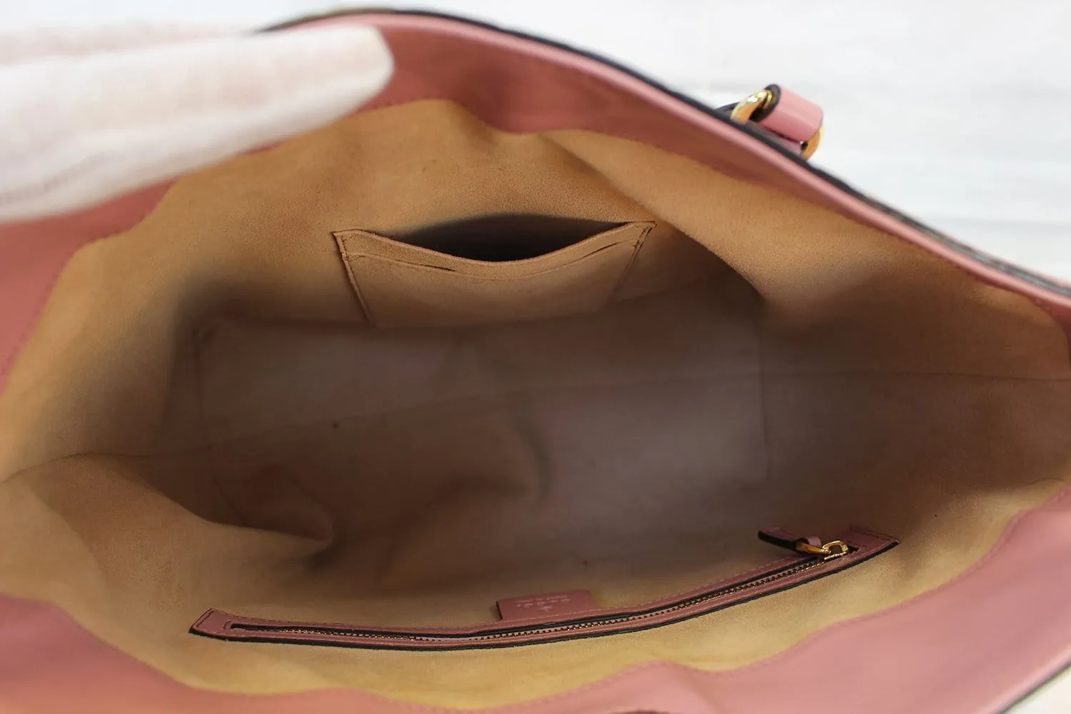 GUCCI Pink Signature Guccissima Leather Top Handle Bag 428226