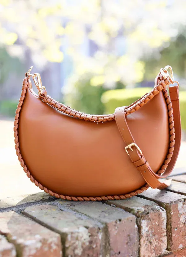 GWYNN WHIPSTITCH HANDBAG-CAMEL
