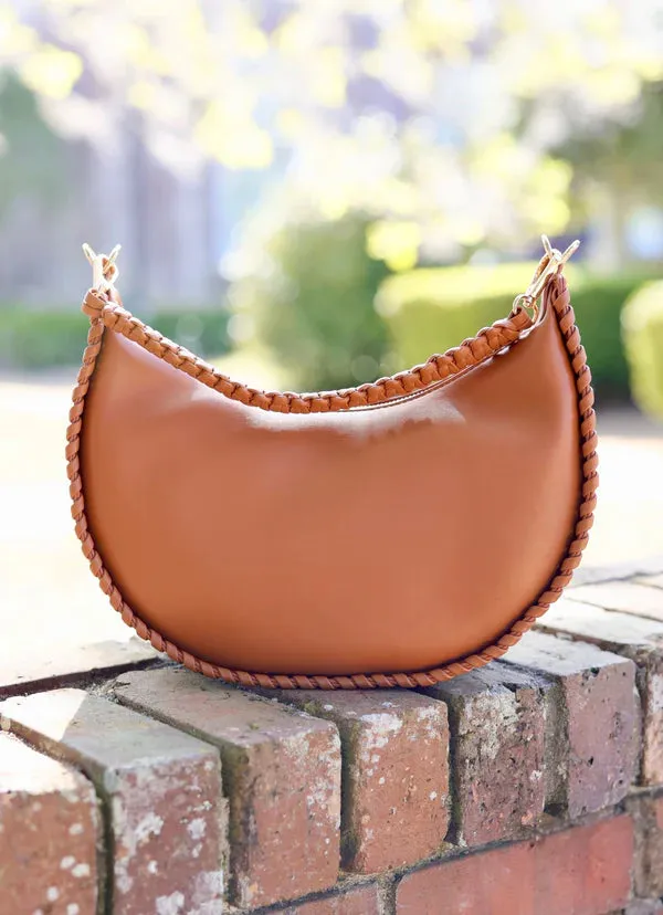 GWYNN WHIPSTITCH HANDBAG-CAMEL