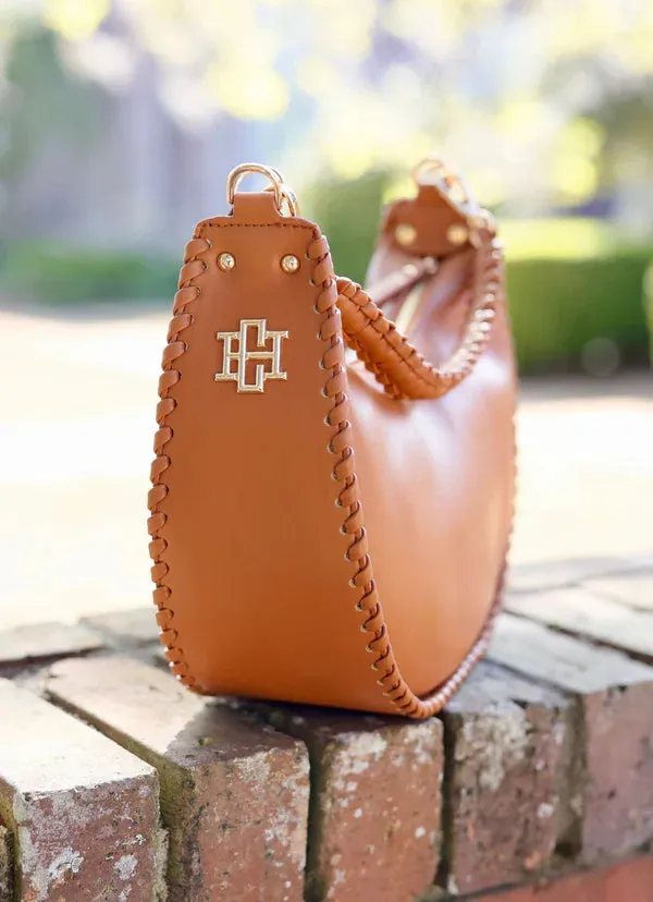 GWYNN WHIPSTITCH HANDBAG-CAMEL