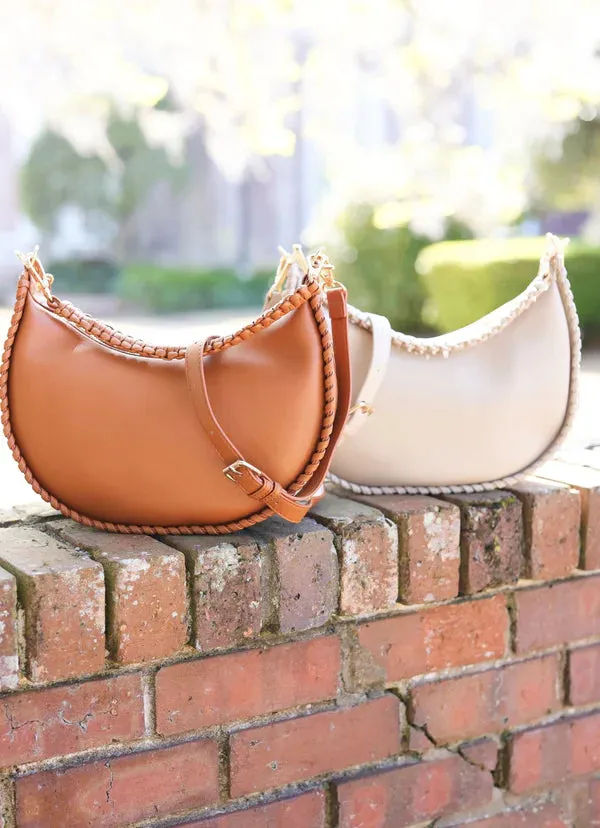 GWYNN WHIPSTITCH HANDBAG-CAMEL
