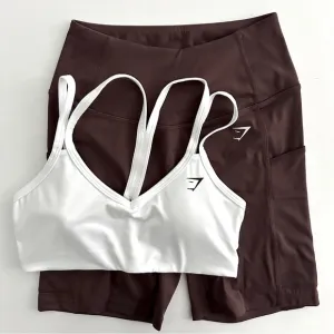 Gymshark S/M Pocket Shorts &amp; Strap Feature Sports Bra Set