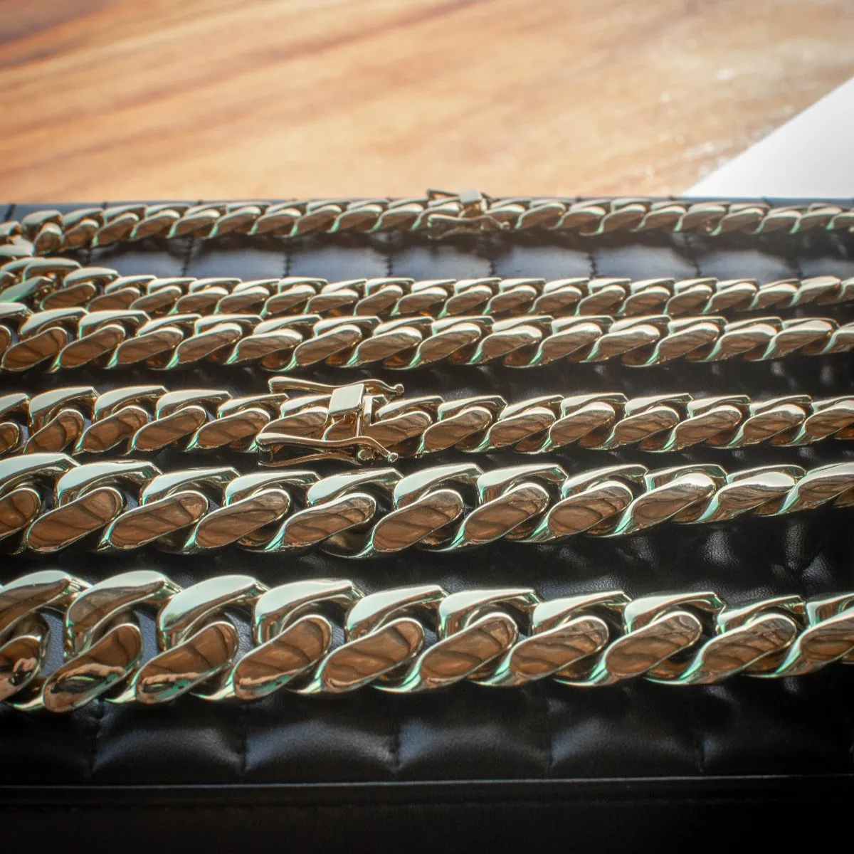 Handmade Miami Cuban Tight Link Chain(14mm, 18mm, 22mm)