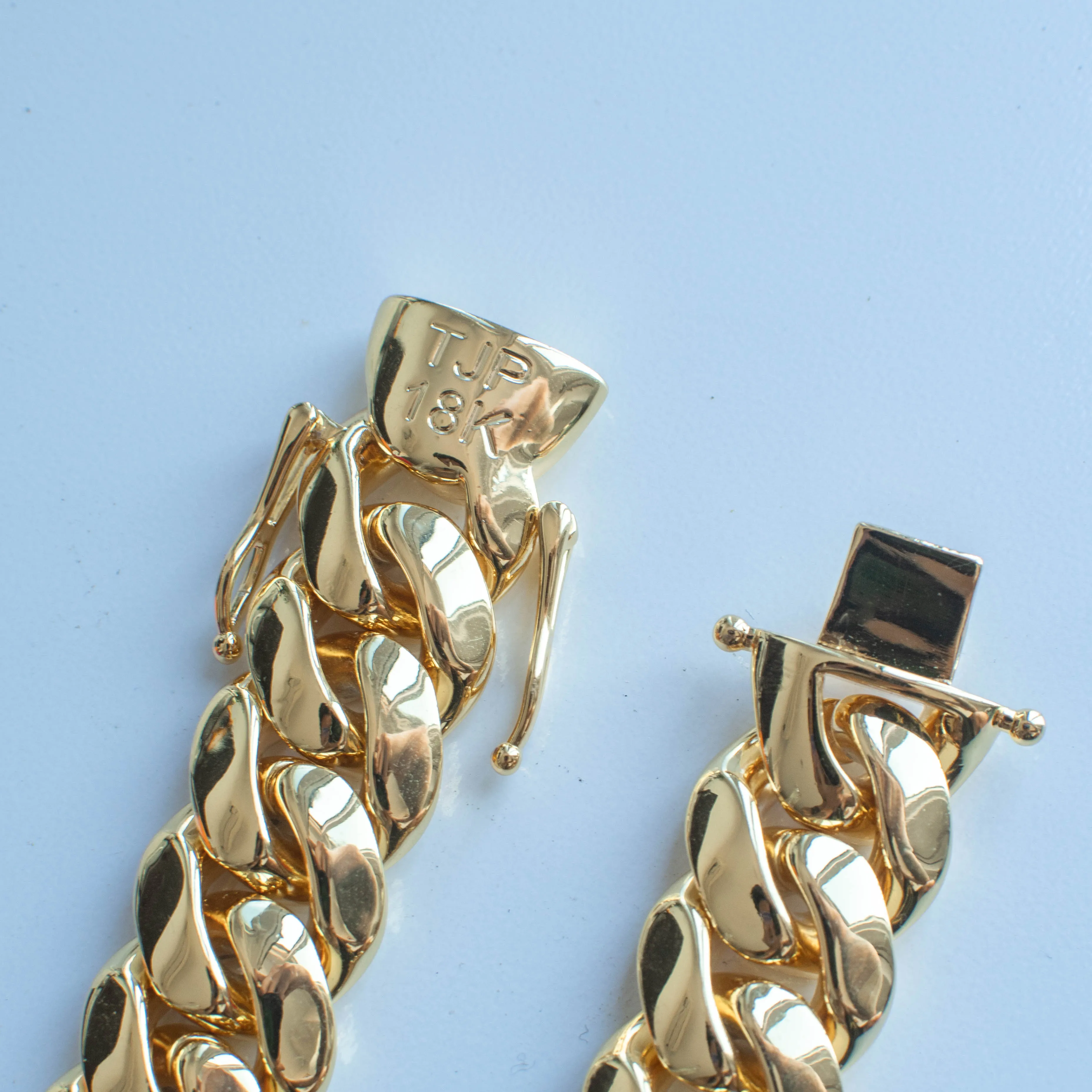 Handmade Miami Cuban Tight Link Chain(14mm, 18mm, 22mm)