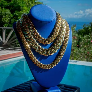 Handmade Miami Cuban Tight Link Chain(14mm, 18mm, 22mm)