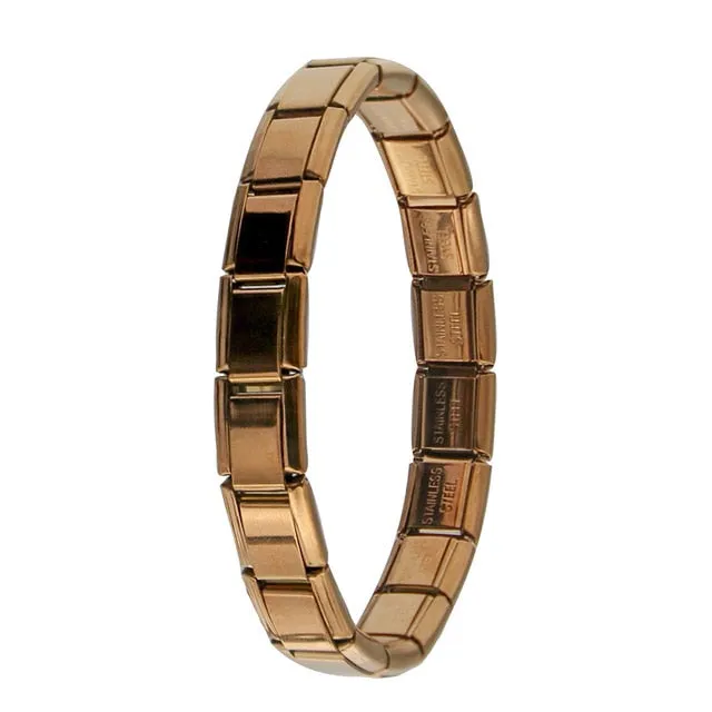 Hapiship 2018 Women's Jewelry 9mm Width Itanlian Elastic Charm Bracelet  Fashion  Stainless Steel Bangle ST-