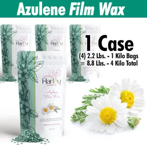 Harley Waxing UK - Azulene Film Wax / 1 Case = (4) 2.2 Lbs. - 1 Kilo Bags = 8.8 Lbs. - 4 Kilo Total