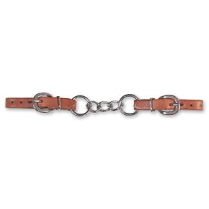 Harness Curb Strap: 3 Chain Link-CSHC3