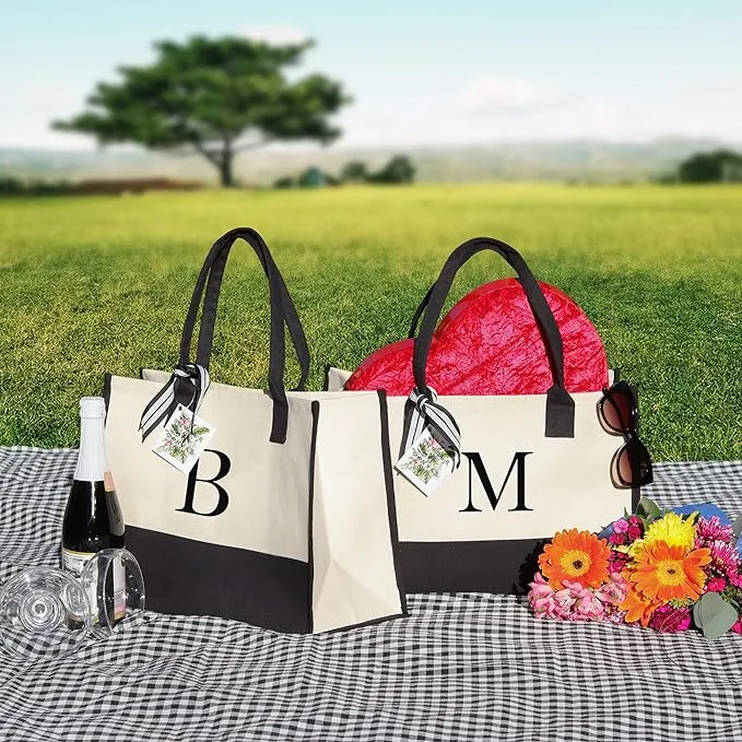Harper | Letter Personalized Tote Bag