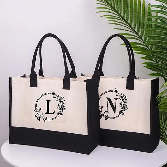 Harper | Letter Personalized Tote Bag