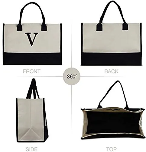 Harper | Letter Personalized Tote Bag