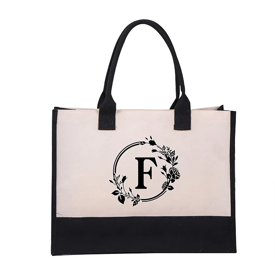 Harper | Letter Personalized Tote Bag