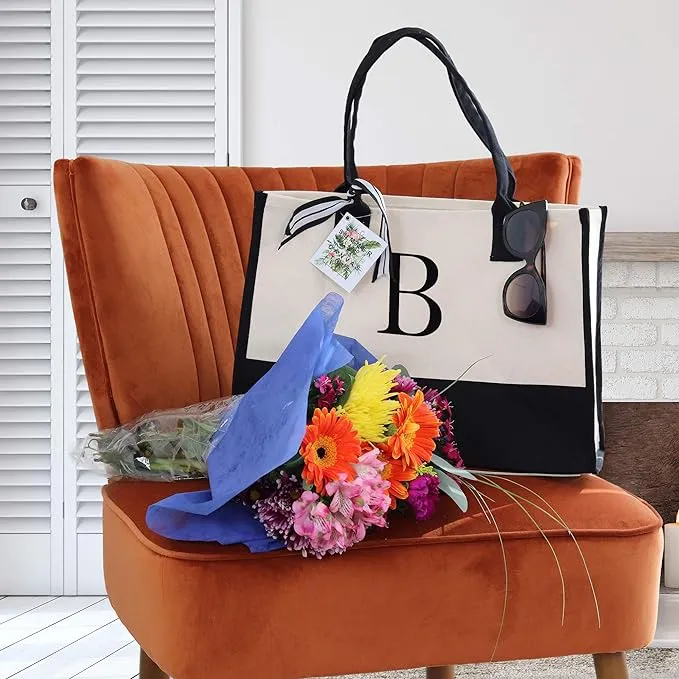 Harper | Letter Personalized Tote Bag