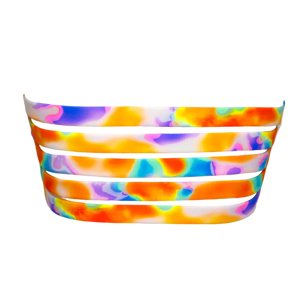 Heat Wave/White Shimmer Zoey Tube Top