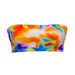 Heat Wave/White Shimmer Zoey Tube Top
