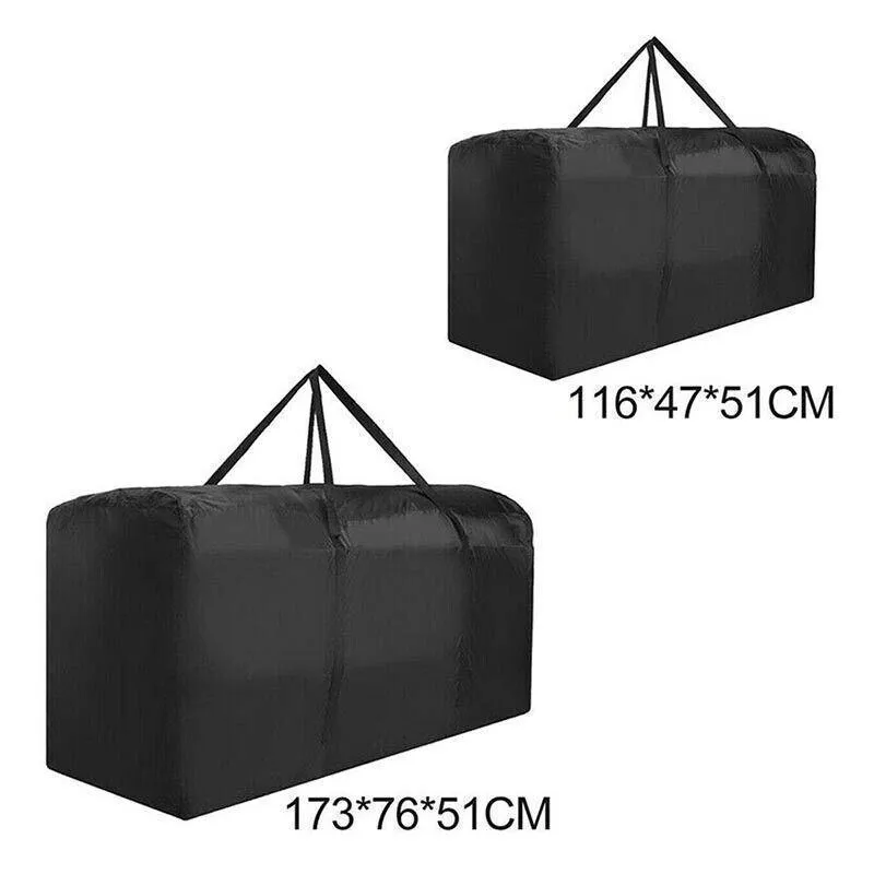Heavy Duty Large Storage Bag 1PC 2Sizes Black Oxford Cloth