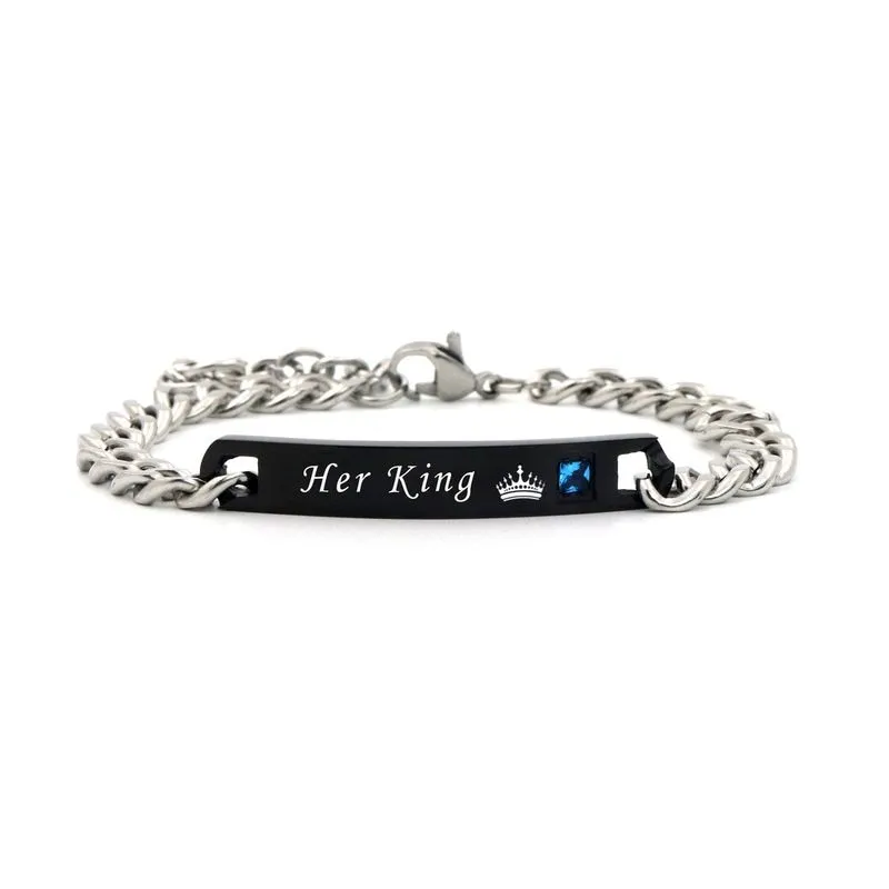 Her King & His Queen Matching Bracelet Set