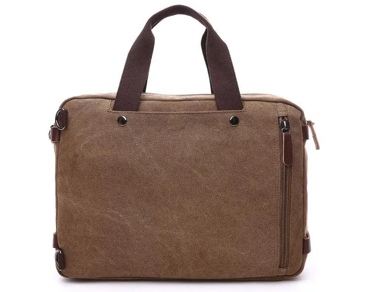 High Quality Casual Canvas Business Briefcase Mens Bag