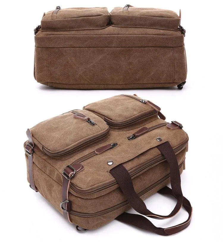 High Quality Casual Canvas Business Briefcase Mens Bag
